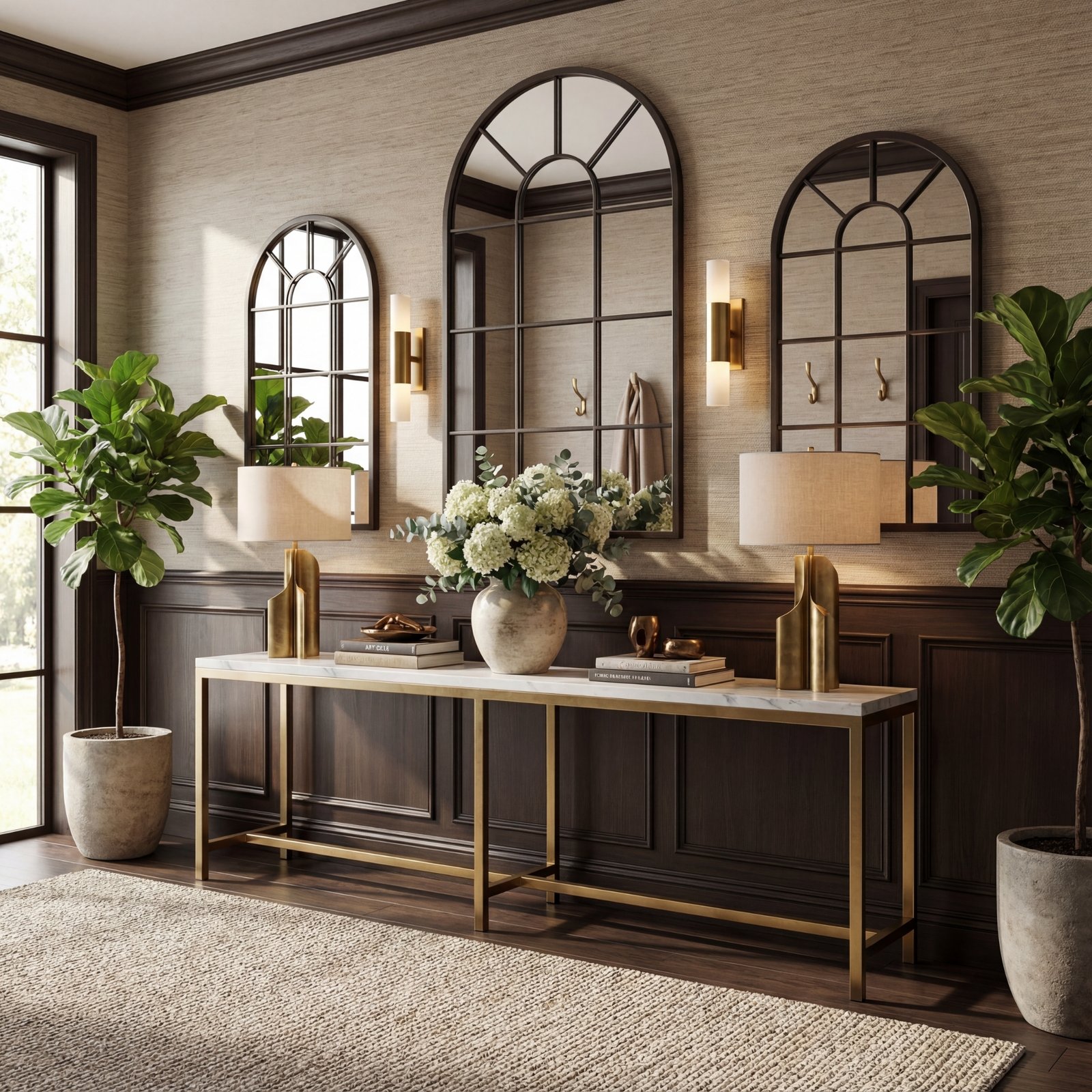 32x20 arch window pane mirror | black 32x20 arch window pane mirror | black