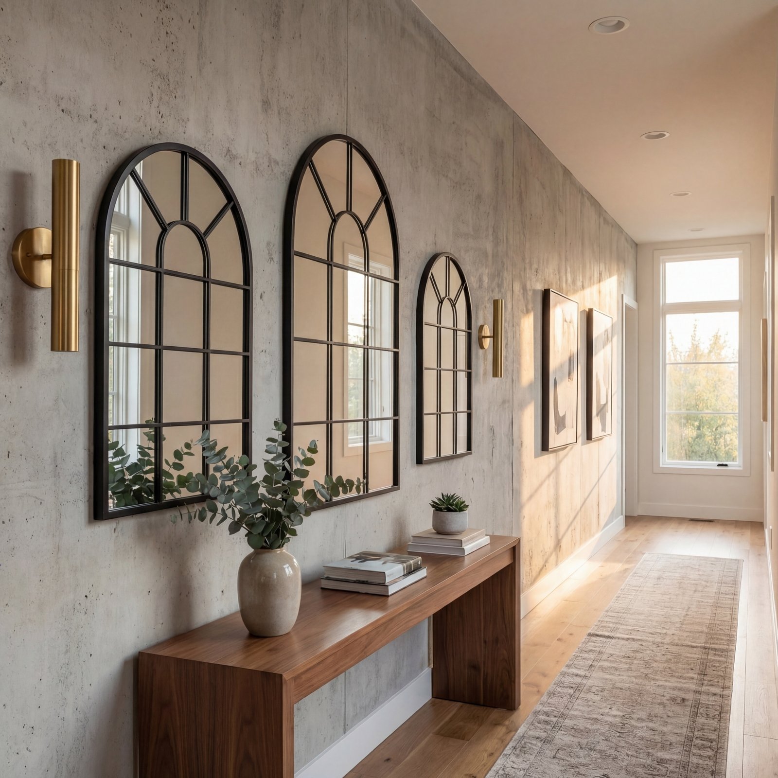 32x20 arch window pane mirror | black 32x20 arch window pane mirror | black